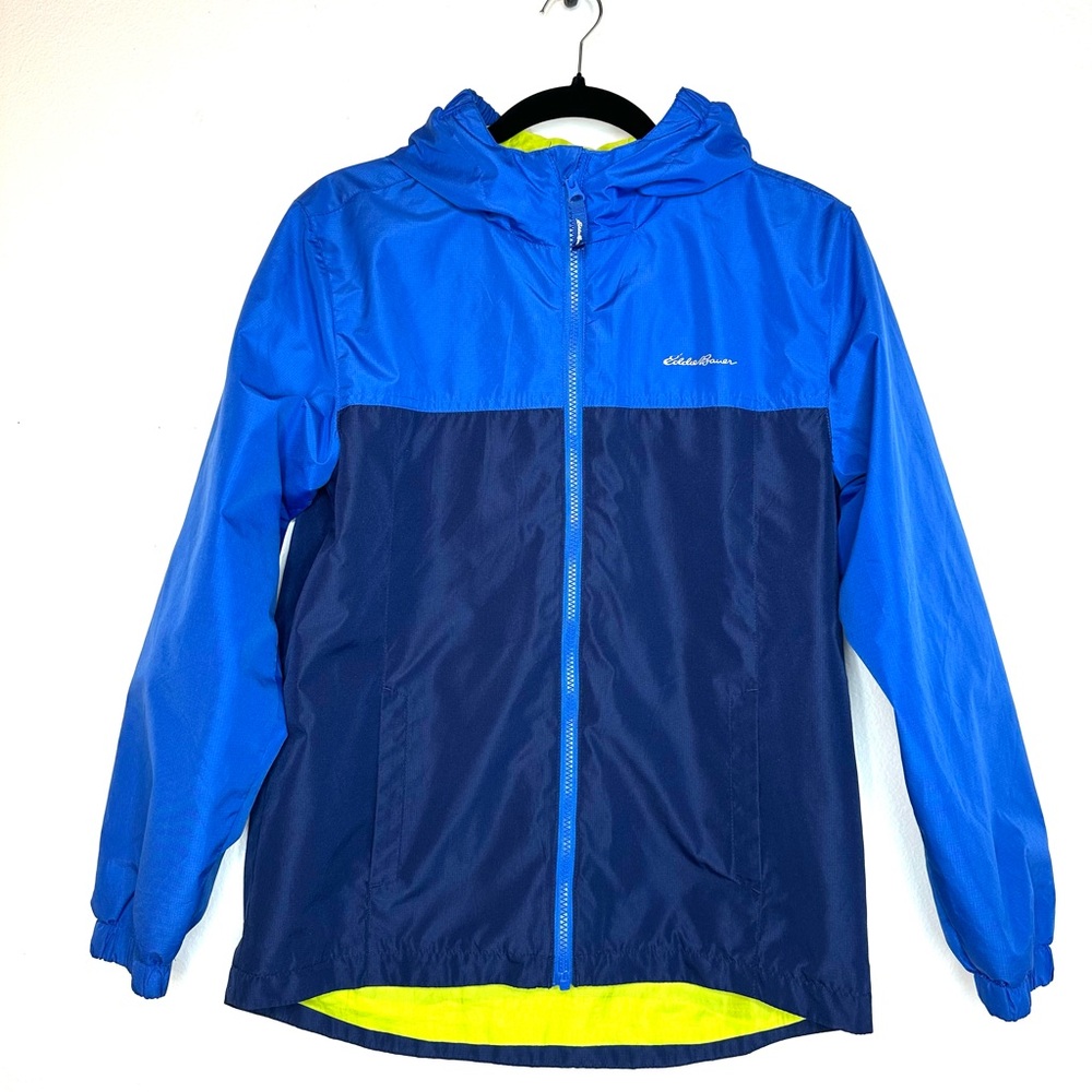 Eddie Bauer Kids Jacket L 14/16 Lightweight Waterproof Packable Hiking Outdoors